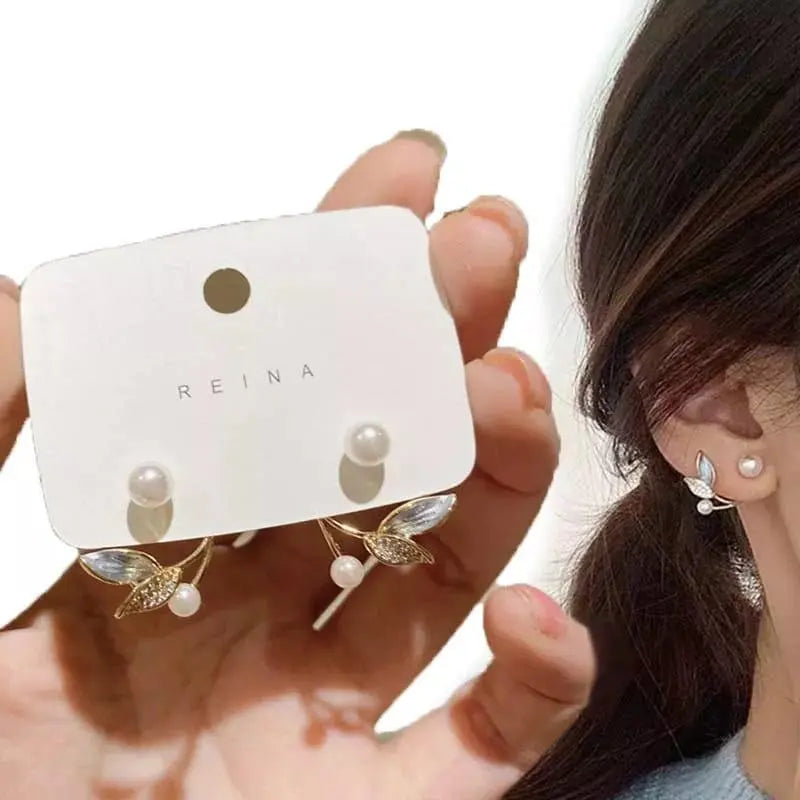 AVR JEWELS Stylish leaf stud Earrings for women and girls 65a027-52