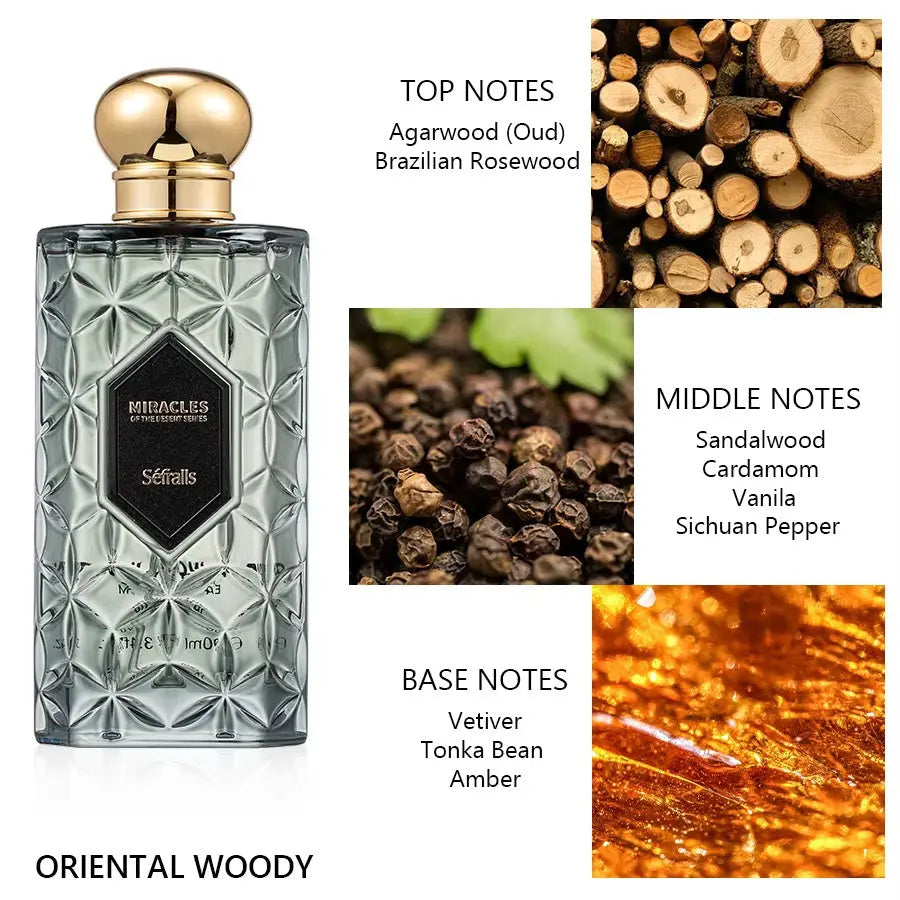Sefralls Noir Wood Night Perfume Woody Fragrance Luxury Perfumes Woody Long Lasting Signature GRACEFUL Fragrance Zunara Fashions
