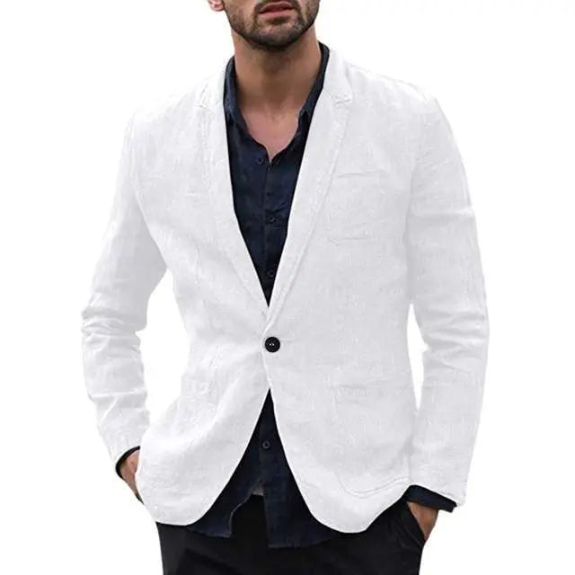 autumn Solid for Men Cotton Thin Suits Blazers Jacket coa , men blazers Zunara Fashions