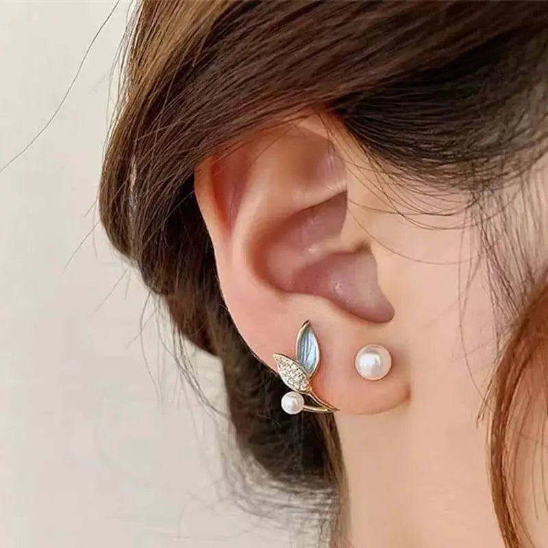 AVR JEWELS Stylish leaf stud Earrings for women and girls 65a027-52