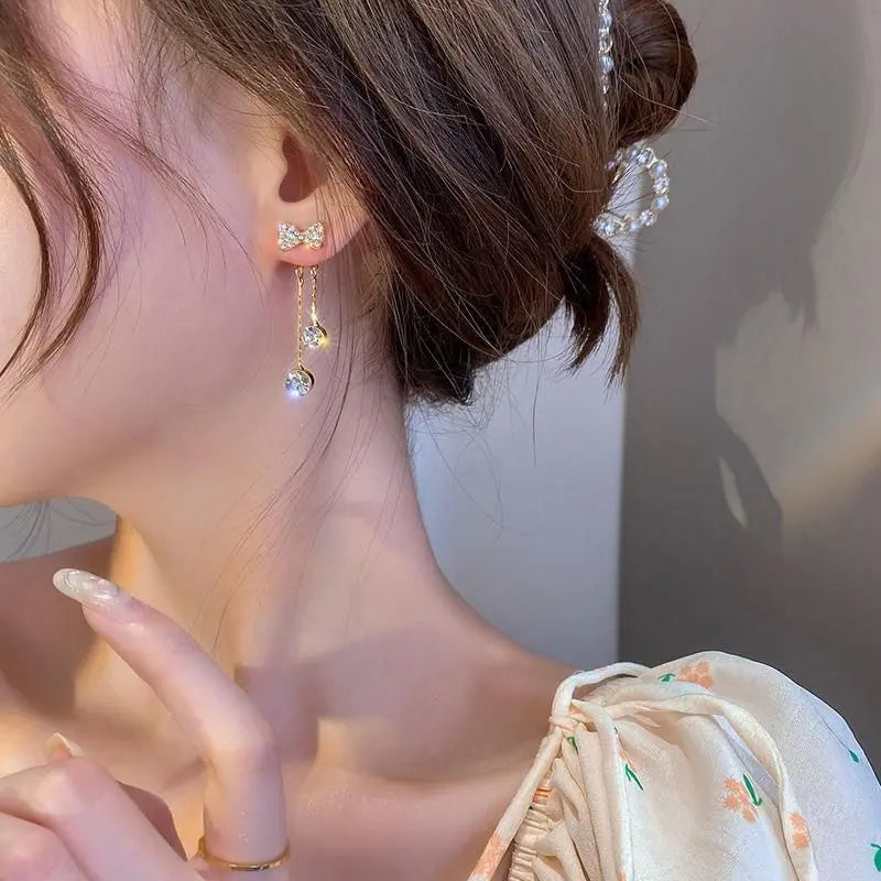 AVR JEWELS a two-wear earrings new trendy bowknot tassel fashion sweet earrings women 65a027-52