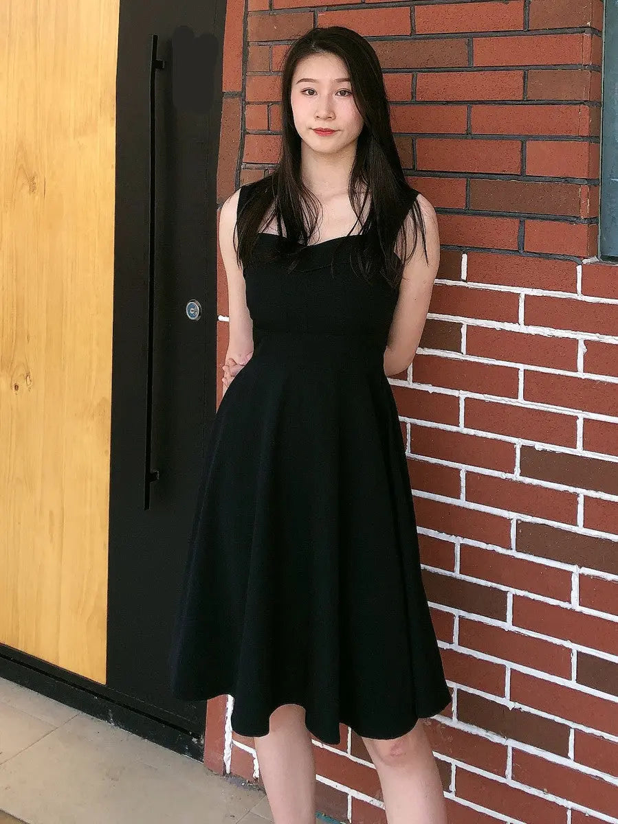European And American Retro High-waisted Dress, Puffy Dress Zunara Fashions