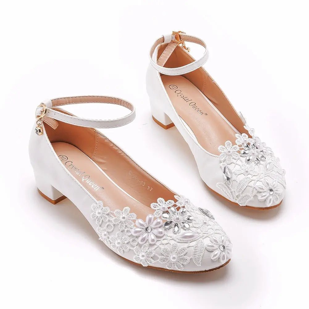 Lace Bridal Shoes Pregnant Women Zunara Fashions