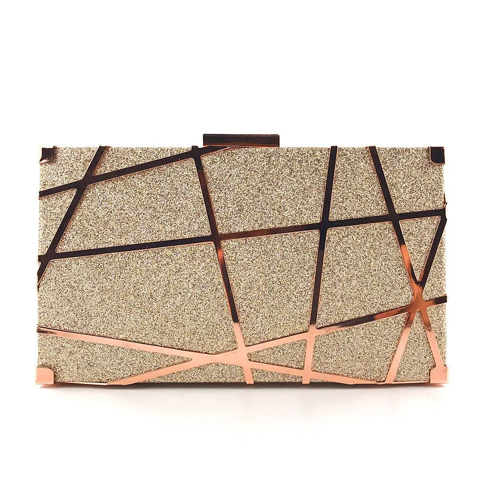 Luxury Handbags Bag Women Party Chain Glitter Gold Wedding Clutches Shoulder Bag Zunara Fashions