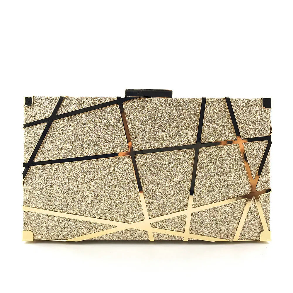 Luxury Handbags Bag Women Party Chain Glitter Gold Wedding Clutches Shoulder Bag Zunara Fashions