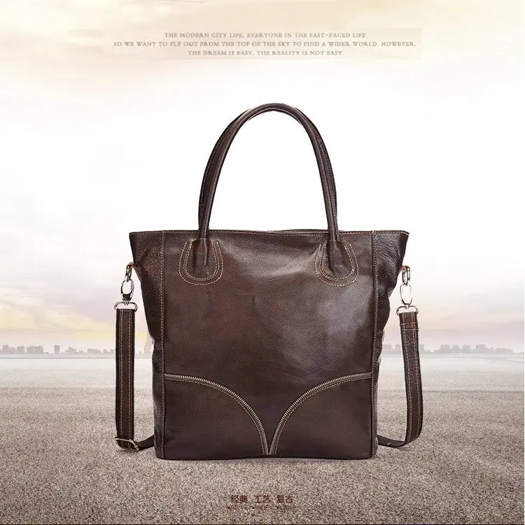 Manufacturers Selling Leather Bags Leather Handbag Tote Bag Leisure Shopping Bags Wholesale Large Capacity Zunara Fashions