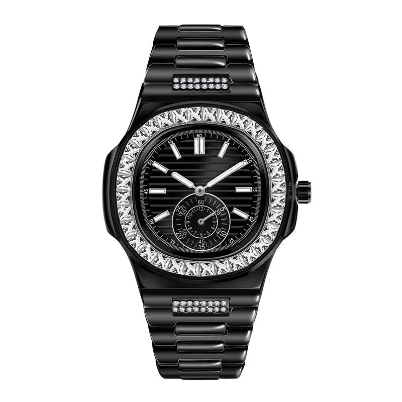 Mens Fashion Alloy  Luxury Brand Diamond Gifts Watches Zunara Fashions