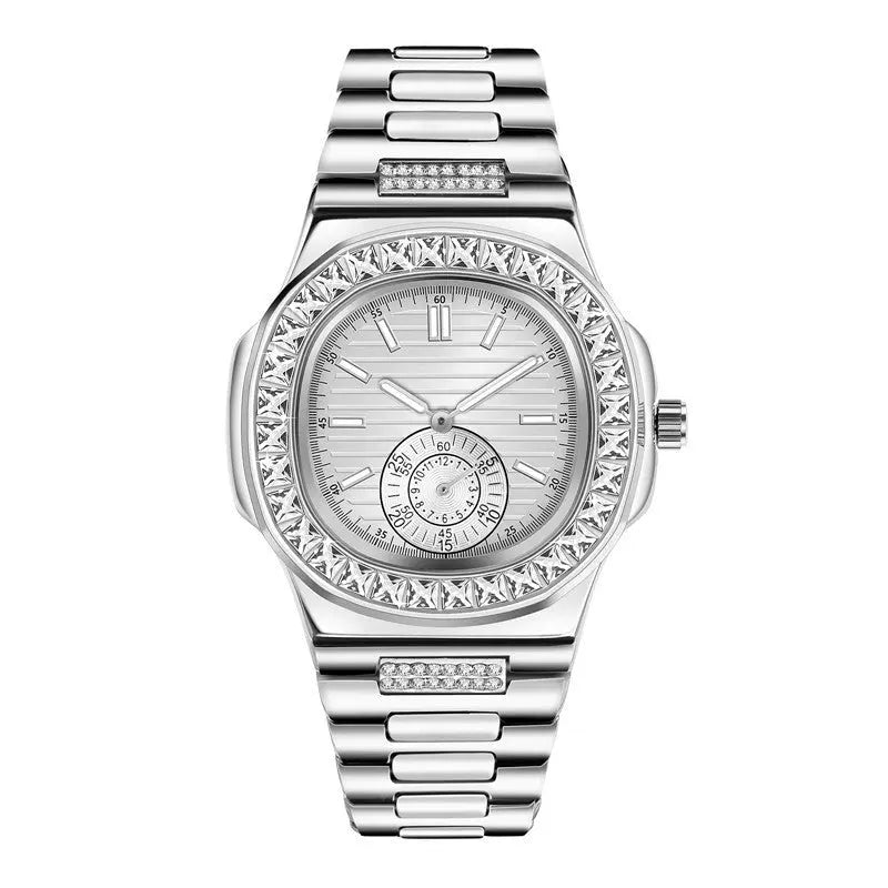 Mens Fashion Alloy  Luxury Brand Diamond Gifts Watches Zunara Fashions