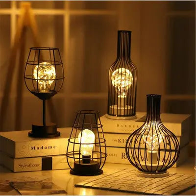 Minimalist hollow table lamps Zunara Fashions
