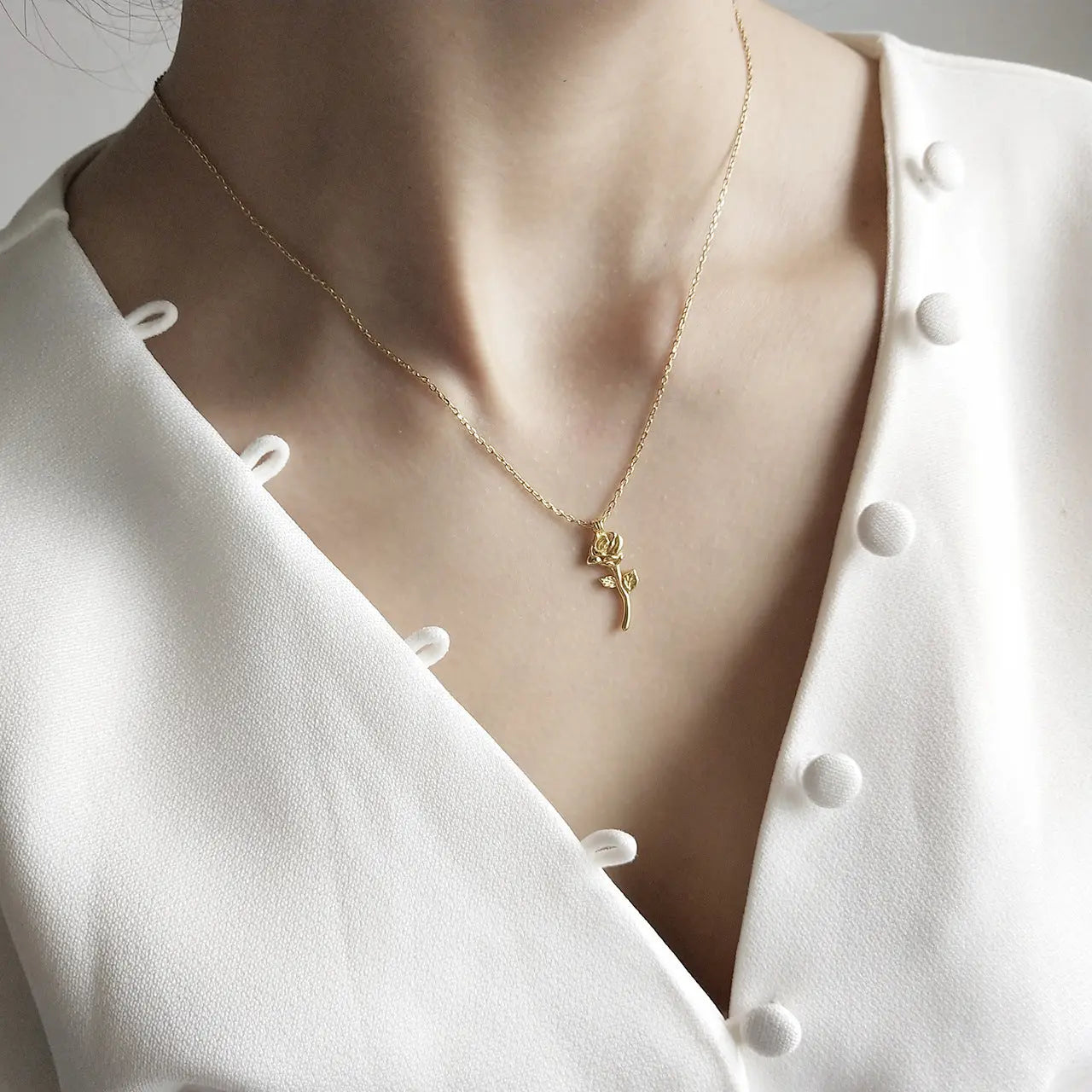 Rose Gold Necklace Necklace Necklace Zunara Fashions