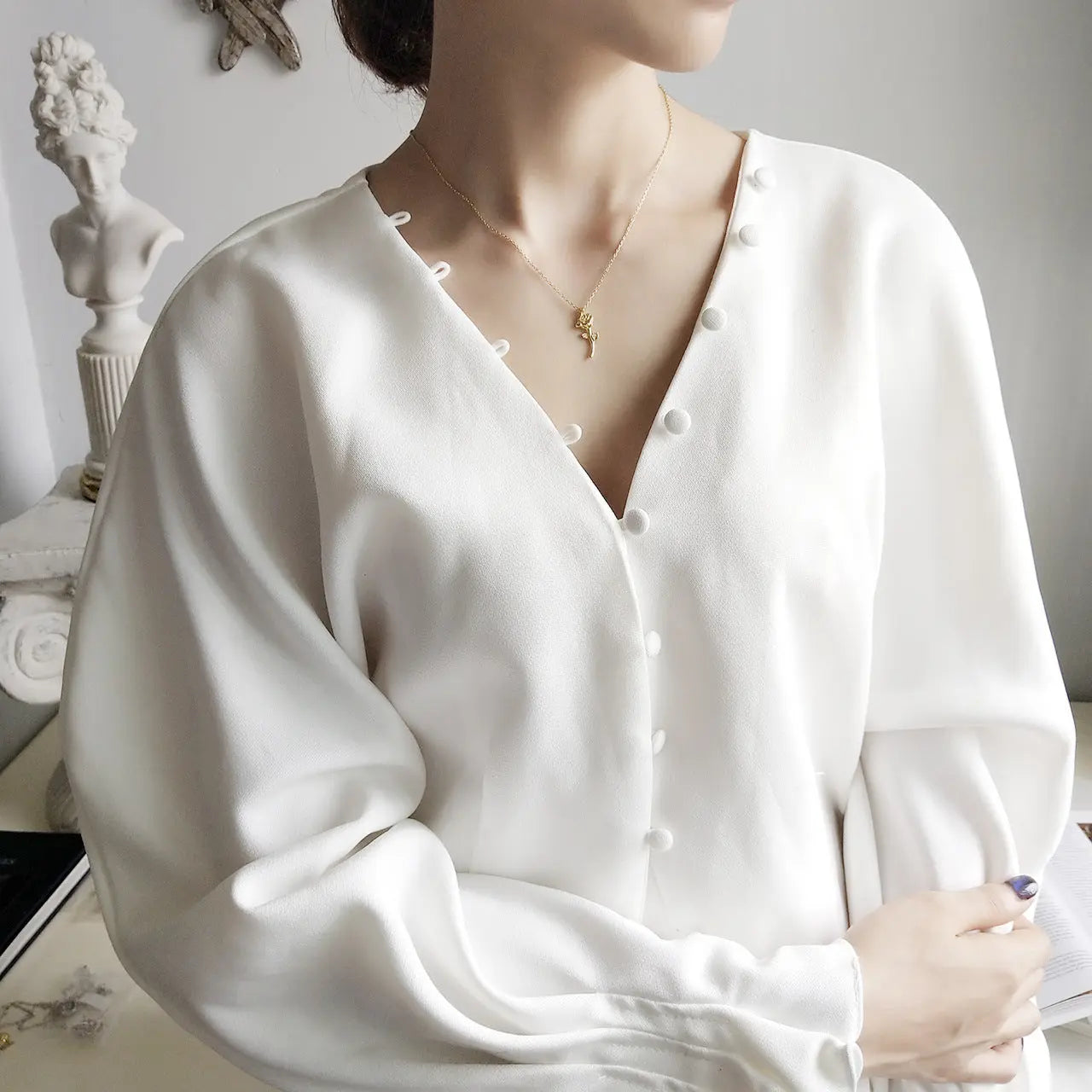 Rose Gold Necklace Necklace Necklace Zunara Fashions