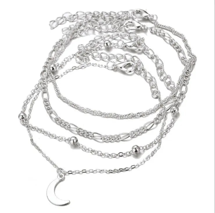 The moon anklets Zunara Fashions