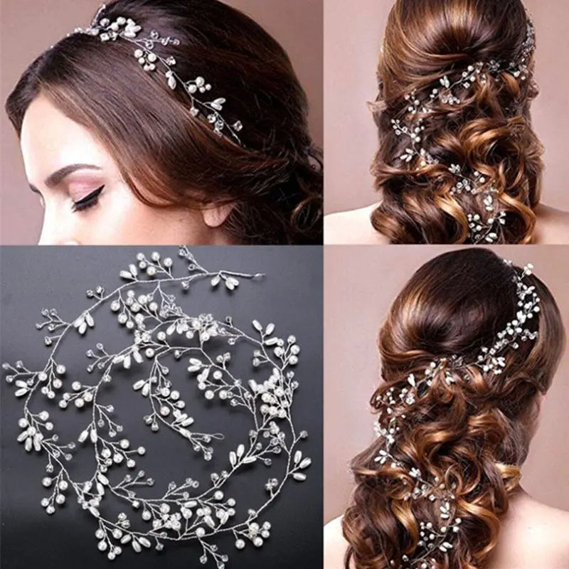 Wedding Hair Accessories Crystal Pearl Hair Accessories Zunara Fashions