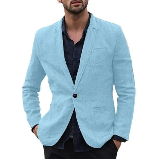 autumn Solid for Men Cotton Thin Suits Blazers Jacket coa , men blazers Zunara Fashions