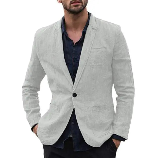 autumn Solid for Men Cotton Thin Suits Blazers Jacket coa , men blazers Zunara Fashions